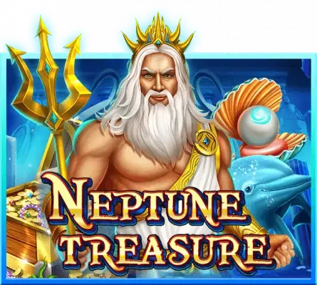หน้าปกเกมธีมใต้ทะเลรูปเทพเจ้าถือตรีศูล